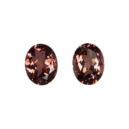 Peach Tourmaline Pair