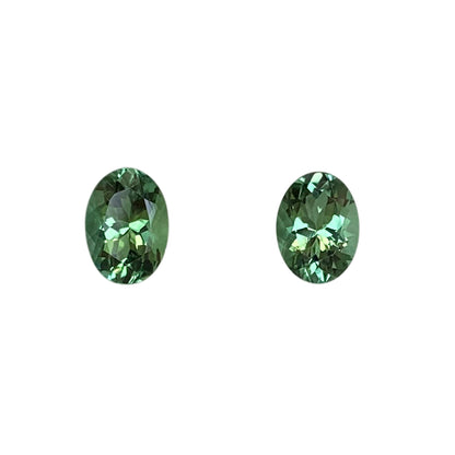 Medium Blue-Green Tourmaline Pair