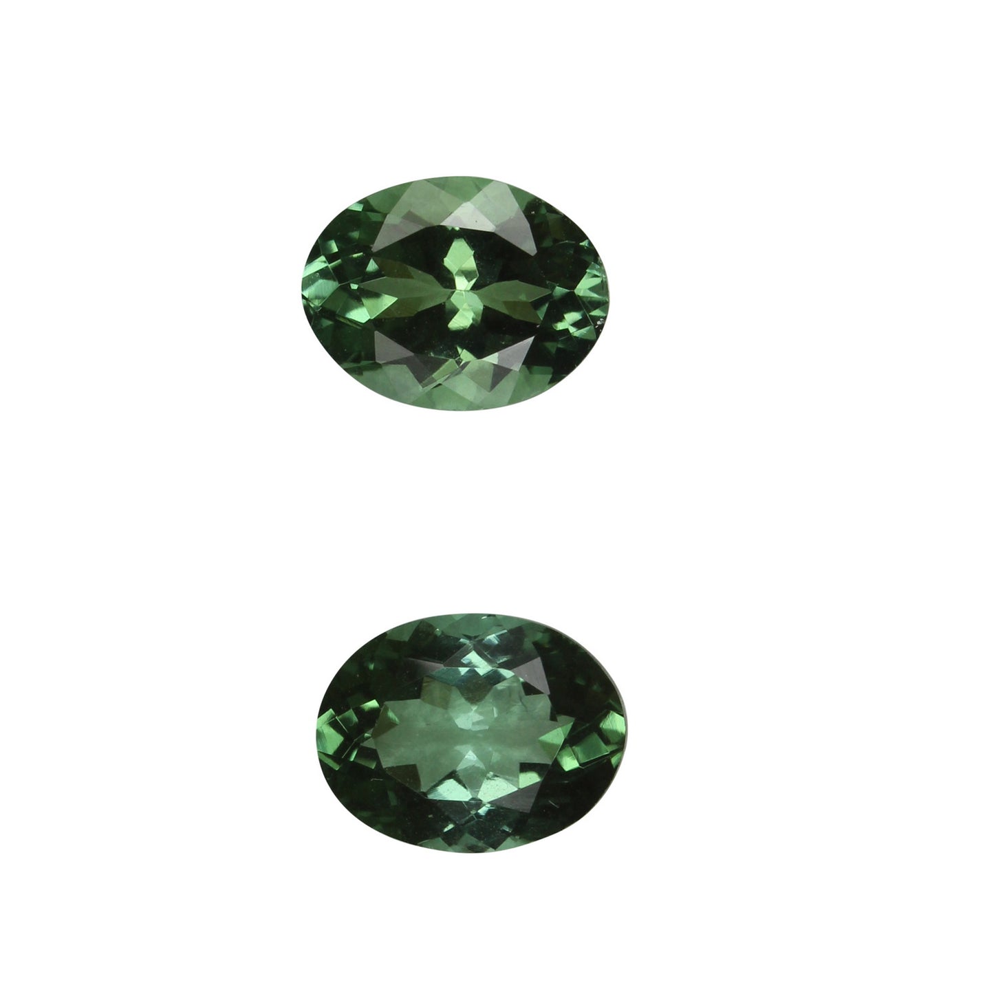 Medium Blue-Green Tourmaline Pair