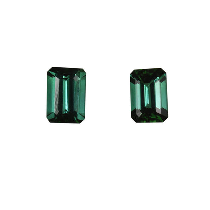 Deep Blue-Green Tourmaline Pair