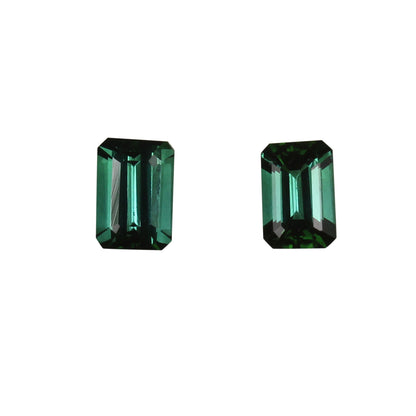 Deep Blue-Green Tourmaline Pair