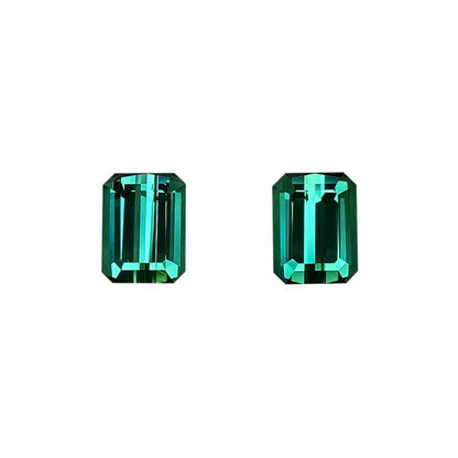 Medium Blue-Green Tourmaline Pair