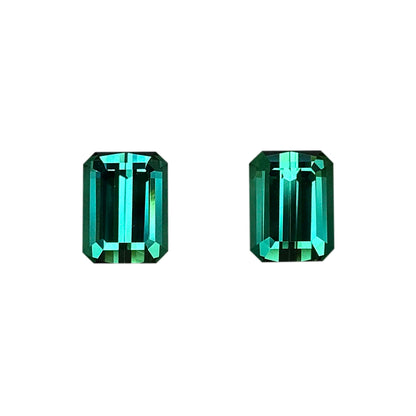 Medium Blue-Green Tourmaline Pair