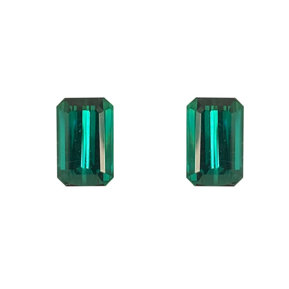 Medium Blue-Green Tourmaline Pair