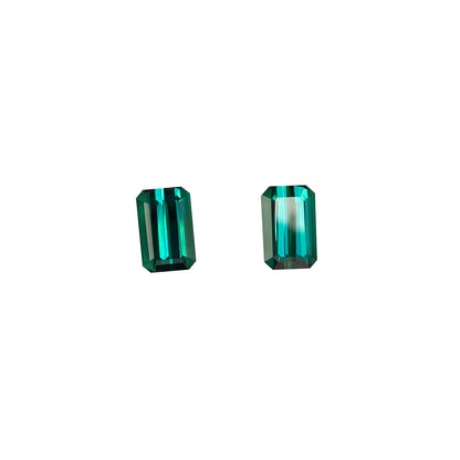 Medium Blue-Green Tourmaline Pair