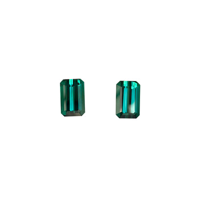 Medium Blue-Green Tourmaline Pair